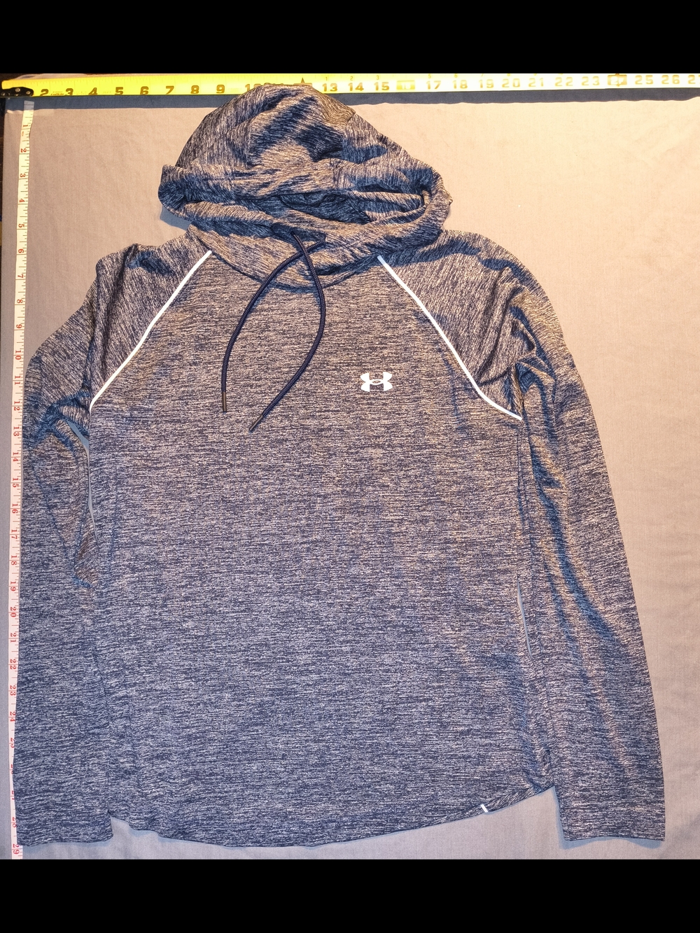 Under Armour Blue Heathered Hoodie - Pullover